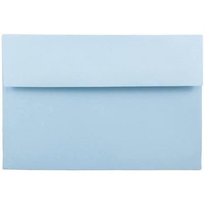 JAM Paper A9 Invitation Envelopes 5.75 x 8.75 Baby Blue 155699I