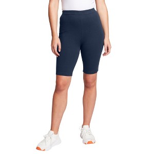 June + Vie by Roaman's Women's Plus Size Classic Bike Shorts - 1 of 4