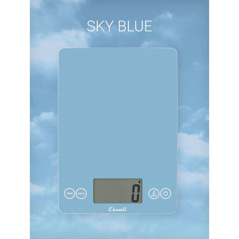 Escali Arti Glass Digital Scale Sky Blue, 4 of 11