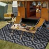 Outdoor Modern Reversible Erasable Area Rugs for Garden Backyard Large Portable Lightweight Plastic Straw Rug for Camping RV Auto Patio Picnic Mat - 3 of 4