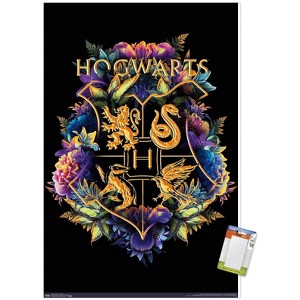 Trends International The Wizarding World: Harry Potter - Floral House Crests Unframed Wall Poster Prints - 1 of 4