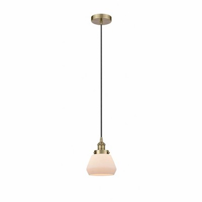 Fulton - 1 Light Mini Pendant In Industrial Style-9 Inches Tall and 6.75 Inches Wide