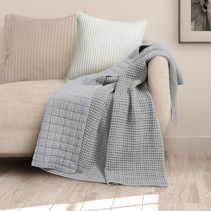 Mills Waffle Quilted Throw - Levtex Home, 1 of 7