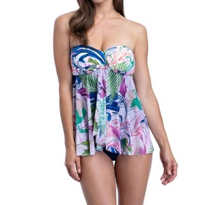 Women's Bandeau Strapless Flyaway One Piece Swimsuit - Profile By Gottex - 1 of 3
