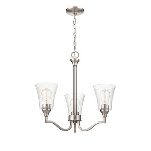 Millennium Lighting Caily 3 - Light Chandelier in  Brushed Nickel - 1 of 2