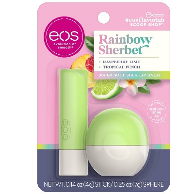 eos Rainbow Sherbet Lip Balm & Sphere - 2pk/0.39oz