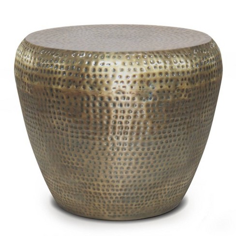 Target gold drum store side table