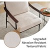 Syemin Accent Chairs Decorative Chair with Removable Cushion and Metal Stand for Living Room, Bedroom, Office, White, 35.43"*28.74"*34.25" - 4 of 4