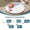 Posh Setting 140 Piece White And Gold Plastic Party Bundle - Garden Edge (20 Settings) - 2 of 4