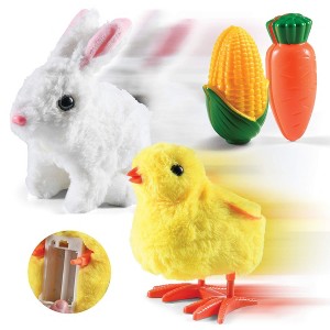 PREXTEX Hopping Bunny Toy, Yellow - 1 of 4