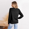Women's Cozy Round Neck Long Sleeve Knit Sweater -Cupshe - 4 of 4