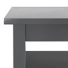 Kate and Laurel Lillian Rectangle MDF Side Table, 18x12x24, Gray - 4 of 4