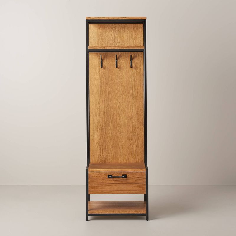 Modular Entryway Storage Cabinet with Hooks - Aged Oak - Hearth &#38; Hand&#8482; with Magnolia, 4 of 10