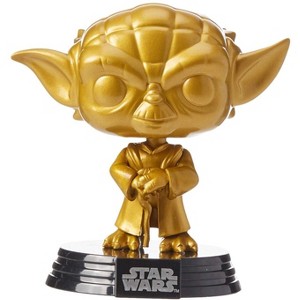 Funko POP Star Wars 4 Inch Vinyl Figure | Metallic Gold Yoda - 1 of 2