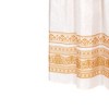 Carnation Home "Fleur" Fabric Shower Curtain in Gold - image 3 of 3