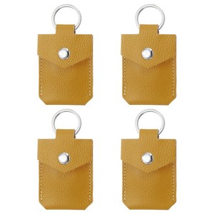 Unique Bargains Portable Genuine Leather Key Fob 4 Pcs - 1 of 4