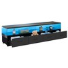 4-Drawer TV Stand for TVs up to 80" with Cabinet Doors, Flat Screen Entertainment Center and Living Room Storage - 3 of 4