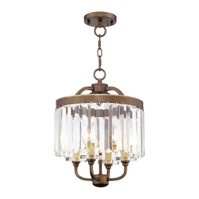 Livex Lighting Ashton 4 - Light Chandelier in  Hand Painted Palacial Bronze