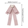 INSPIRE CHIC Women's Ribbon Rhinestone Bowknot Pre-Tied Brooch Bow Ties - 2 of 4
