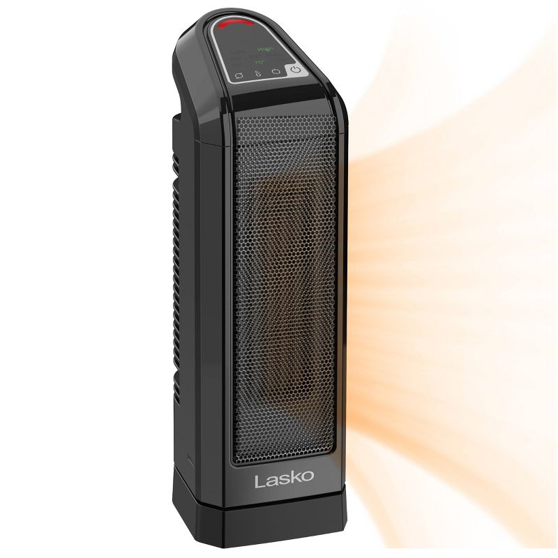 Lasko Tower Indoor Heater w/ Electric Control Gray 1500W CT16558/CT16511, 1 of 8