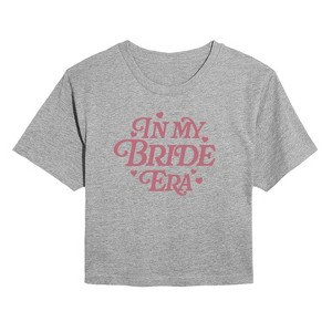 Women's - Instant Message - In My Bride Era Cropped Graphic T-Shirt - 1 of 4
