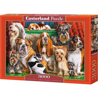 3000 Piece Jigsaw Puzzle, Dog Club, Dog Lovers Puzzle, Animal puzzle, Many Dog Breeds, Adult Puzzle, Castorland C-300501-2
