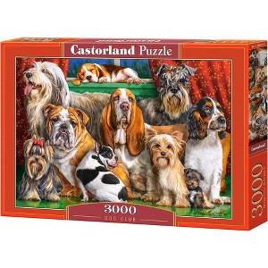 3000 Piece Jigsaw Puzzle, Dog Club, Dog Lovers Puzzle, Animal puzzle, Many Dog Breeds, Adult Puzzle, Castorland C-300501-2 - 1 of 4