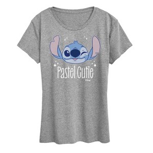 Women's - Disney - Lilo & Stitch Short Sleeve Graphic T-Shirt - 1 of 4