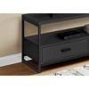 48" Finish Modern TV Stand with Metal Frame, Storage Drawers, and Open Shelves for Living Room - 2 of 4