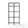 Crosley 73" 2pc Aimee Narrow Etagere Set Oil Rubbed Bronze: Tempered Glass Shelves, Steel Frame, Fixed Storage - 2 of 4
