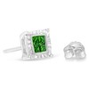 Haus of Brilliance Sterling Silver Color Treated Princess 1/2 Cttw Diamond Quad Stud Earring - 4 of 4