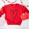 Simply Sage Market Hand Drawn Heart Sweatshirt - 3 of 4