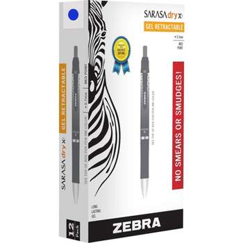 Zebra Pen Rapid Dry Ink Wide-Barrel 12/DZ Blue 45620