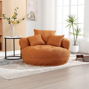 PAGED Fluffy Bean Bag Chair, Modern Floor Chair, Comfy Sofa Chair with High-Resilience Sponge Padding for Living Room - 1 of 4