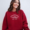 Simply Sage Market Women's Graphic Sweatshirt Embroidered Colorado Mountains - 2 of 3