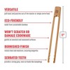 Joyce Chen Burnished Bamboo Tongs with Serrated Teeth, 11-Inch - 2 of 3
