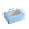 Unique Bargains Homemade DIY Craft Paper Soap Boxes with PVC Window 30 Pcs - 2 of 4