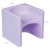 ECR4Kids Tri-Me Adaptable Kids Cube Chair, Indoor Outdoor Plastic, 3-in-1 Multipurpose Table/Seat - 2 of 4