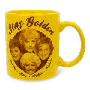 Silver Buffalo The Golden Girls "Stay Golden" Gold Ceramic Coffee Mug | Holds 20 Ounces - 1 of 4