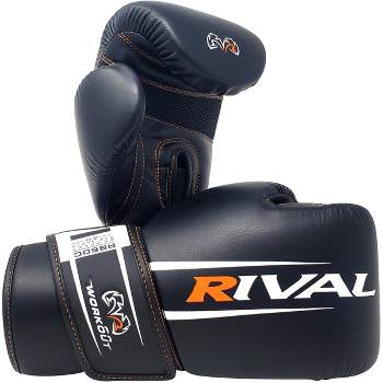 Rival Boxing RB60C Workout Compact Hook and Loop Bag Gloves 2.0 - Black