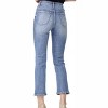 Women's Straight Leg Asymetrical Zipper Jeans - RISEN - 4 of 4