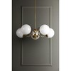 Mitzi Havana 5 - Light Chandelier in  Aged Brass Opal Glossy Shade - 4 of 4