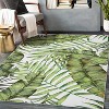 Washable Area Rug, Green Modern Floral Print Low Pile Carpet, Large Indoor Rug for Living Room, Bedroom, Kitchen, Farmhouse - 4 of 4