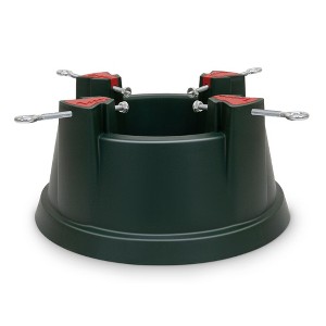 Tree Nest Plastic Castle Tree Stand for Real Christmas Trees, Large, Green - 1 of 4