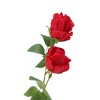 Unique Bargains Artificial Plants Two-Headed Rose Bonsai Plastic 2.36"x2.36"x10.63" 1 Pcs - 4 of 4