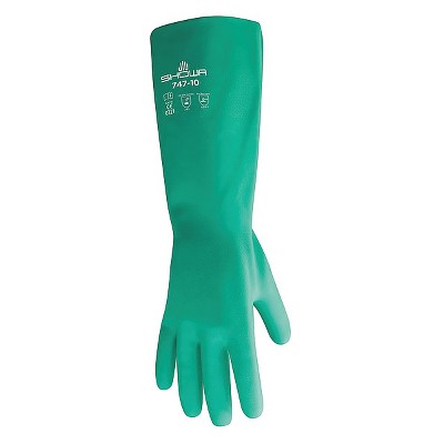 Showa  Chemical Resistant Glove,22 mil,Sz 7,PR 747-07