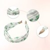 Unique Bargains Women's Wide Floral Knot No Slip Fashion Headbands 1.93" Green - 4 of 4