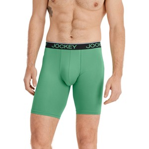 Jockey Men's Chafe Proof Pouch Microfiber 8.5" Long Leg Boxer Brief - 1 of 4