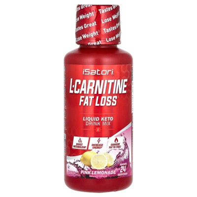 Isatori L-Carnitine, Pink Lemonade, 12 fl oz (360 ml)