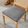 PAGED Wooden Dining Chairs Set of 2 Modern Living Room Chair with Square Back, Linen Fabric Accent Chair for Kitchen, Dining Room - 4 of 4